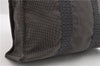 Authentic HERMES Her Line MM Hand Tote Bag Nylon Gray 4842C