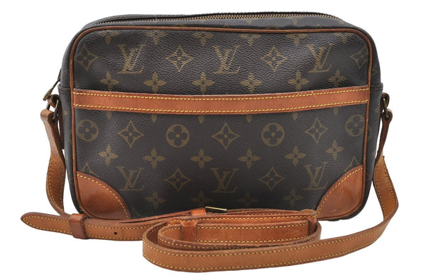 Auth Louis Vuitton Monogram Trocadero 27 Shoulder Cross Body Bag M51274 LV 4842D