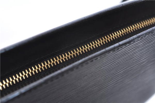 Auth Louis Vuitton Epi Saint Jacques Shopping Shoulder Bag Black M52262 LV 4842E