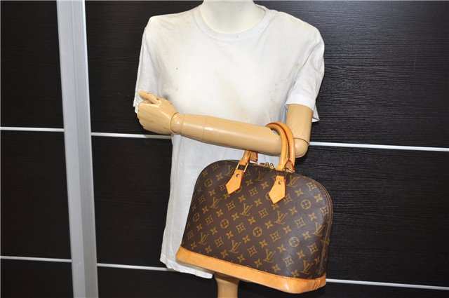 Authentic Louis Vuitton Monogram Alma Hand Bag Purse M51130 LV 4844E