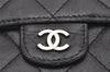 Authentic CHANEL Lamb Skin Matelasse Vintage Bifold Wallet Purse Black CC 4844I