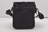 Authentic PRADA Nylon Tessuto Saffiano Leather Shoulder Cross Bag Black 4845I