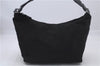 Authentic PRADA Vela Sport Nylon Leather Shoulder Hand Bag BR0415 Black 4849D