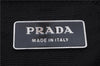 Authentic PRADA Vela Sport Nylon Leather Shoulder Hand Bag BR0415 Black 4849D