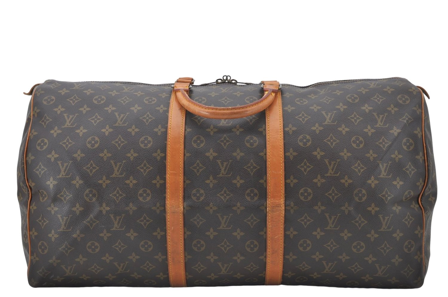 Authentic Louis Vuitton Monogram Keepall 60 Travel Boston Bag M41422 LV 4849E