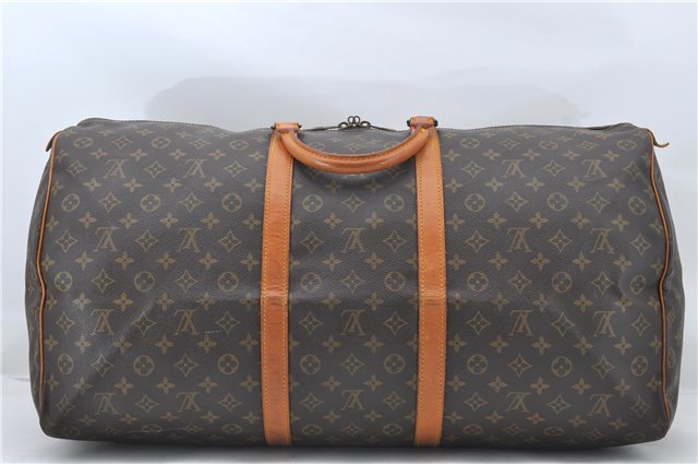 Authentic Louis Vuitton Monogram Keepall 60 Travel Boston Bag M41422 LV 4849E