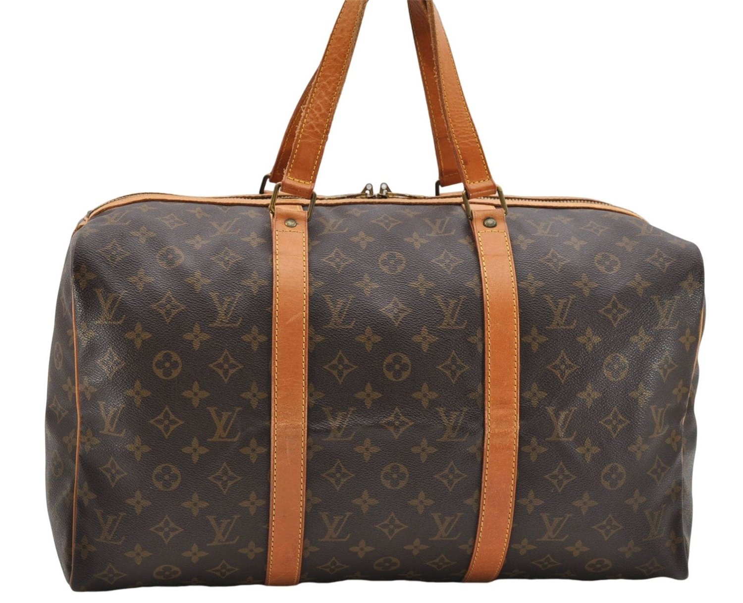 Authentic Louis Vuitton Monogram Sac Souple 45 Hand Boston Bag M41624 LV 4850D