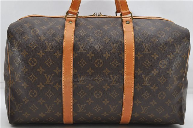 Authentic Louis Vuitton Monogram Sac Souple 45 Hand Boston Bag M41624 LV 4850D