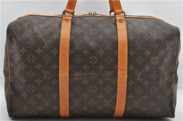 Authentic Louis Vuitton Monogram Sac Souple 45 Hand Boston Bag M41624 LV 4850D