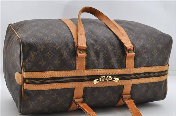 Authentic Louis Vuitton Monogram Sac Souple 45 Hand Boston Bag M41624 LV 4850D