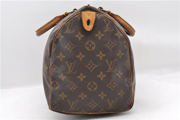 Authentic LOUIS VUITTON Monogram Speedy 30 Hand Bag M41526 LV Junk 4851C