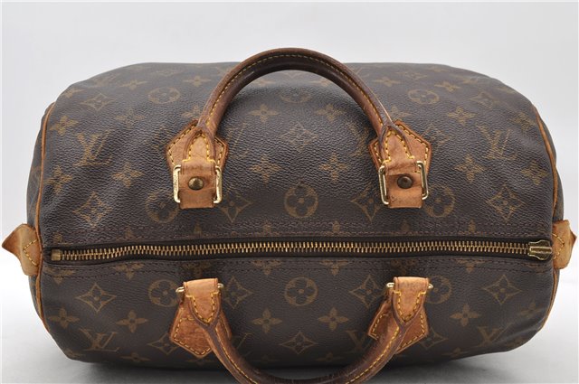 Authentic LOUIS VUITTON Monogram Speedy 30 Hand Bag M41526 LV Junk 4851C