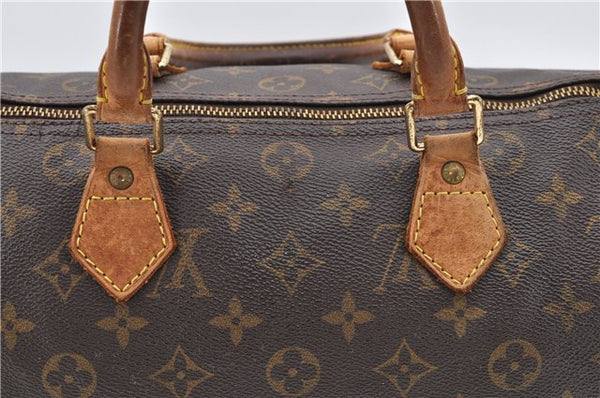 Authentic LOUIS VUITTON Monogram Speedy 30 Hand Bag M41526 LV Junk 4851C