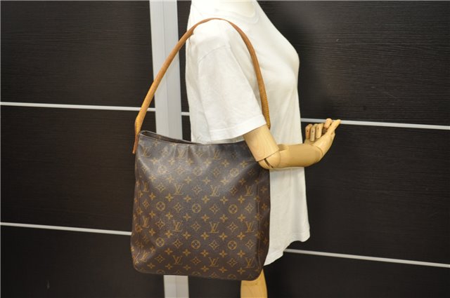 Authentic Louis Vuitton Monogram Looping GM Shoulder Bag M51145 LV 4852D