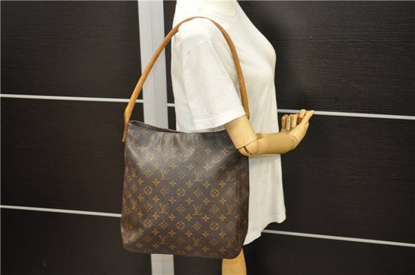 Authentic Louis Vuitton Monogram Looping GM Shoulder Bag M51145 LV 4852D