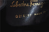 Authentic Salvatore Ferragamo Vara Ribbon Leather Hand Bag Q216187 Black 4853C