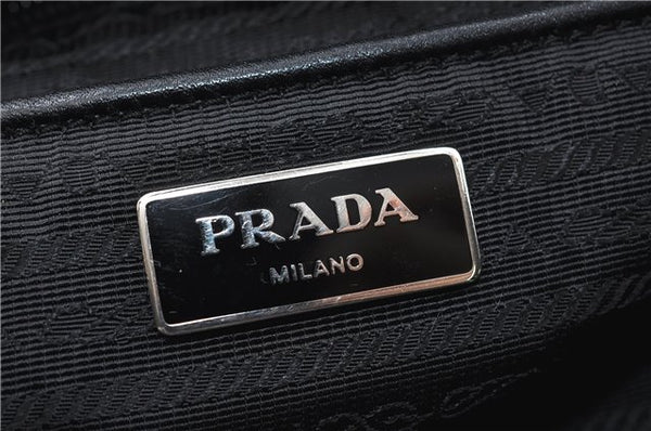 Authentic PRADA Nylon Leather Shoulder Cross Body Bag Purse Black 4853D