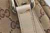 Authentic GUCCI Abbey Shoulder Tote Bag GG Canvas Leather 130736 Brown 4853E