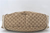 Authentic GUCCI Abbey Shoulder Tote Bag GG Canvas Leather 130736 Brown 4853E