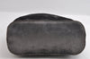 Authentic GUCCI Vintage Plastic Shoulder Hand Bag Velour 0013750 Gray 4853I