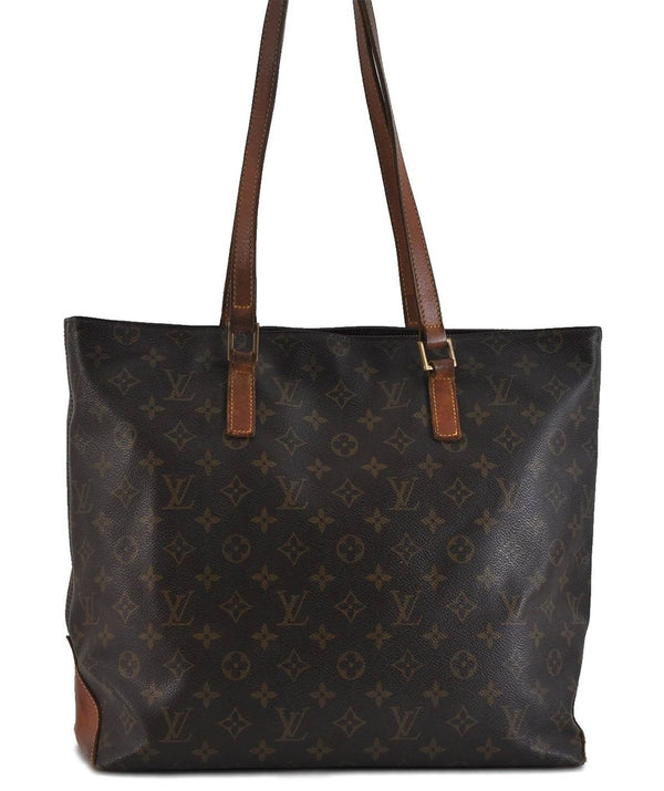 Authentic LOUIS VUITTON Monogram Cabas Mezzo Tote Bag M51151 LV 4854C