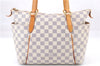 Authentic Louis Vuitton Damier Azur Totally PM Tote Bag White N41280 LV 4854E