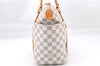 Authentic Louis Vuitton Damier Azur Totally PM Tote Bag White N41280 LV 4854E