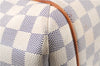 Authentic Louis Vuitton Damier Azur Totally PM Tote Bag White N41280 LV 4854E
