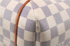 Authentic Louis Vuitton Damier Azur Totally PM Tote Bag White N41280 LV 4854E