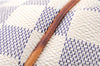 Authentic Louis Vuitton Damier Azur Totally PM Tote Bag White N41280 LV 4854E