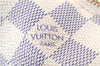 Authentic Louis Vuitton Damier Azur Totally PM Tote Bag White N41280 LV 4854E