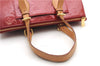 Authentic Louis Vuitton Vernis Rose Wood Avenue Shoulder Bag Red M93507 LV 4855F