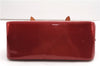 Authentic Louis Vuitton Vernis Rose Wood Avenue Shoulder Bag Red M93507 LV 4855F