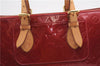 Authentic Louis Vuitton Vernis Rose Wood Avenue Shoulder Bag Red M93507 LV 4855F