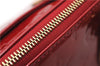 Authentic Louis Vuitton Vernis Rose Wood Avenue Shoulder Bag Red M93507 LV 4855F