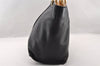 Authentic Chloe Vintage Keri Shoulder Tote Bag Leather Black 4855I