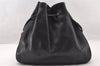 Authentic GUCCI Vintage Shoulder Bag Purse Leather 0013746 Black 4856I