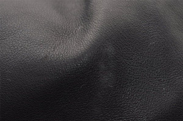 Authentic GUCCI Vintage Shoulder Bag Purse Leather 0013746 Black 4856I