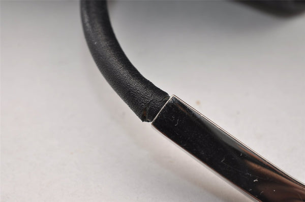 Authentic GUCCI Vintage Shoulder Bag Purse Leather 0013746 Black 4856I