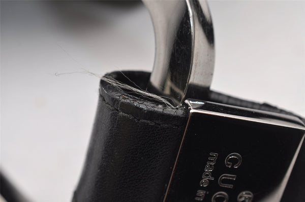 Authentic GUCCI Vintage Shoulder Bag Purse Leather 0013746 Black 4856I