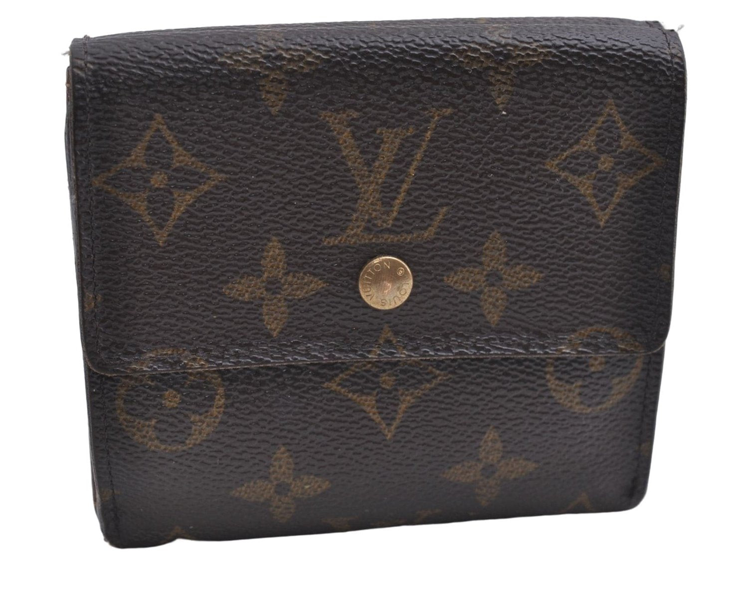 Auth Louis Vuitton Monogram Porte Monnaie Billet Carte Credit M61652 LV 4857D