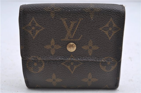 Auth Louis Vuitton Monogram Porte Monnaie Billet Carte Credit M61652 LV 4857D