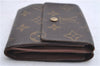 Auth Louis Vuitton Monogram Porte Monnaie Billet Carte Credit M61652 LV 4857D