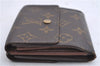 Auth Louis Vuitton Monogram Porte Monnaie Billet Carte Credit M61652 LV 4857D