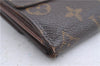 Auth Louis Vuitton Monogram Porte Monnaie Billet Carte Credit M61652 LV 4857D