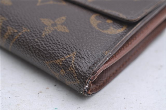 Auth Louis Vuitton Monogram Porte Monnaie Billet Carte Credit M61652 LV 4857D