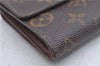 Auth Louis Vuitton Monogram Porte Monnaie Billet Carte Credit M61652 LV 4857D