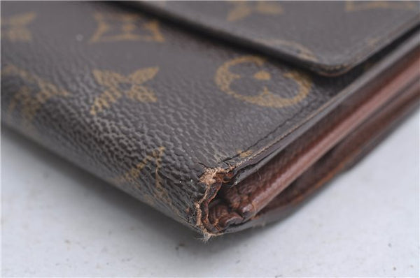 Auth Louis Vuitton Monogram Porte Monnaie Billet Carte Credit M61652 LV 4857D