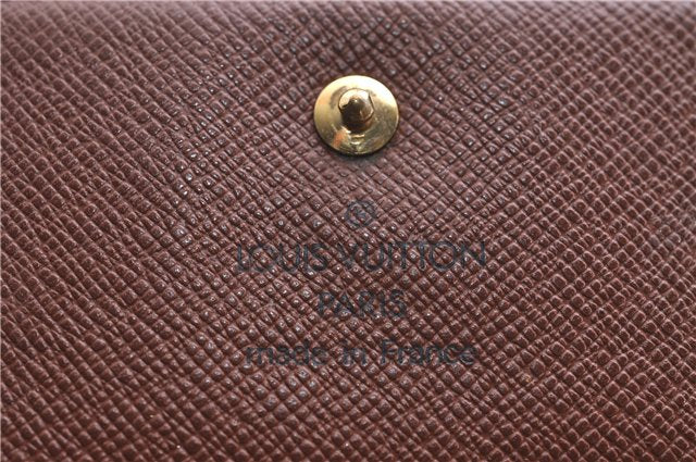 Auth Louis Vuitton Monogram Porte Monnaie Billet Carte Credit M61652 LV 4857D