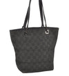 Authentic GUCCI Shoulder Tote Bag Purse GG Canvas Leather 31244 Black 4857I